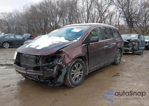 2012 Honda Odyssey Ex-L из США, поврежденный, VIN 5FNRL5H60CB044087